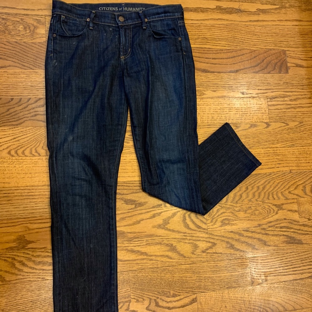 Citizens of humanity Dani crop straight leg jeans.